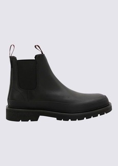 PAUL SMITH BLACK LEATHER ANKLE BOOTS