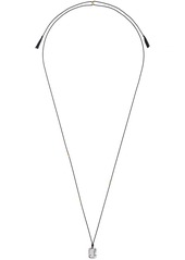 Paul Smith Black Single Tag Necklace