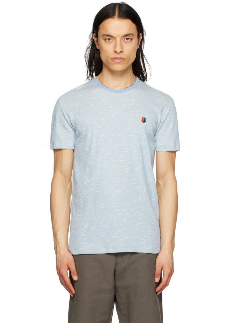 Paul Smith Blue Embroidered T-Shirt