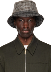 Paul Smith Brown & White Mixed Bucket Hat