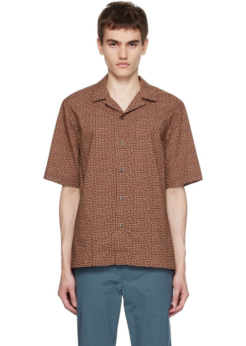 Paul Smith Brown Mini Tile Shirt