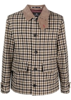 PAUL SMITH button-down checked wool jacket