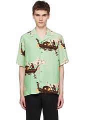 Paul Smith Green Printed Shirt