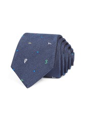 Paul Smith Logo & Dots Silk Skinny Tie