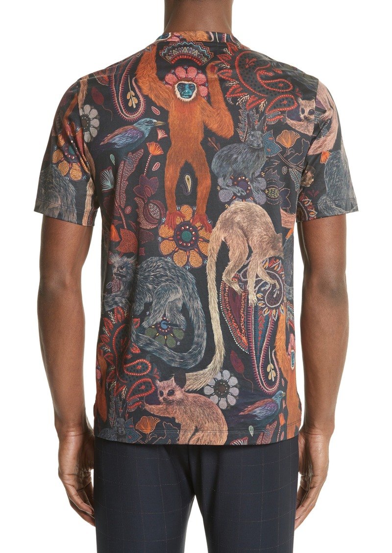 Paul Smith Paul Smith Monkey Print T-Shirt | T Shirts