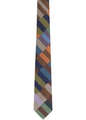 Paul Smith Multicolor Check Overlap Tie