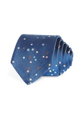 Paul Smith Multicolor Dots Silk Skinny Tie