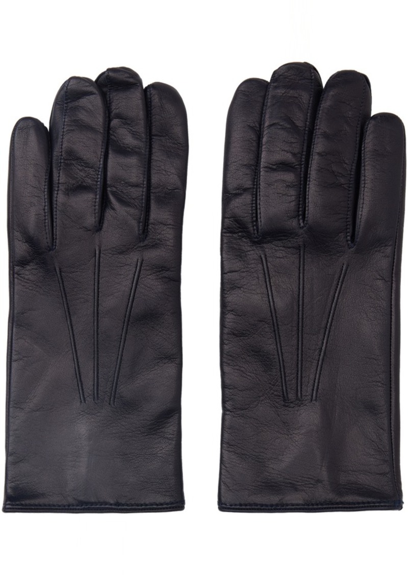 Paul Smith Navy Signature Stripe Gloves