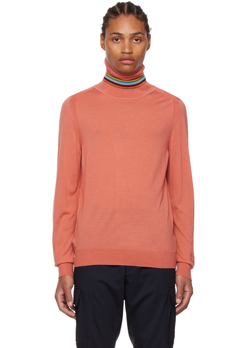 Paul Smith Pink Roll Turtleneck