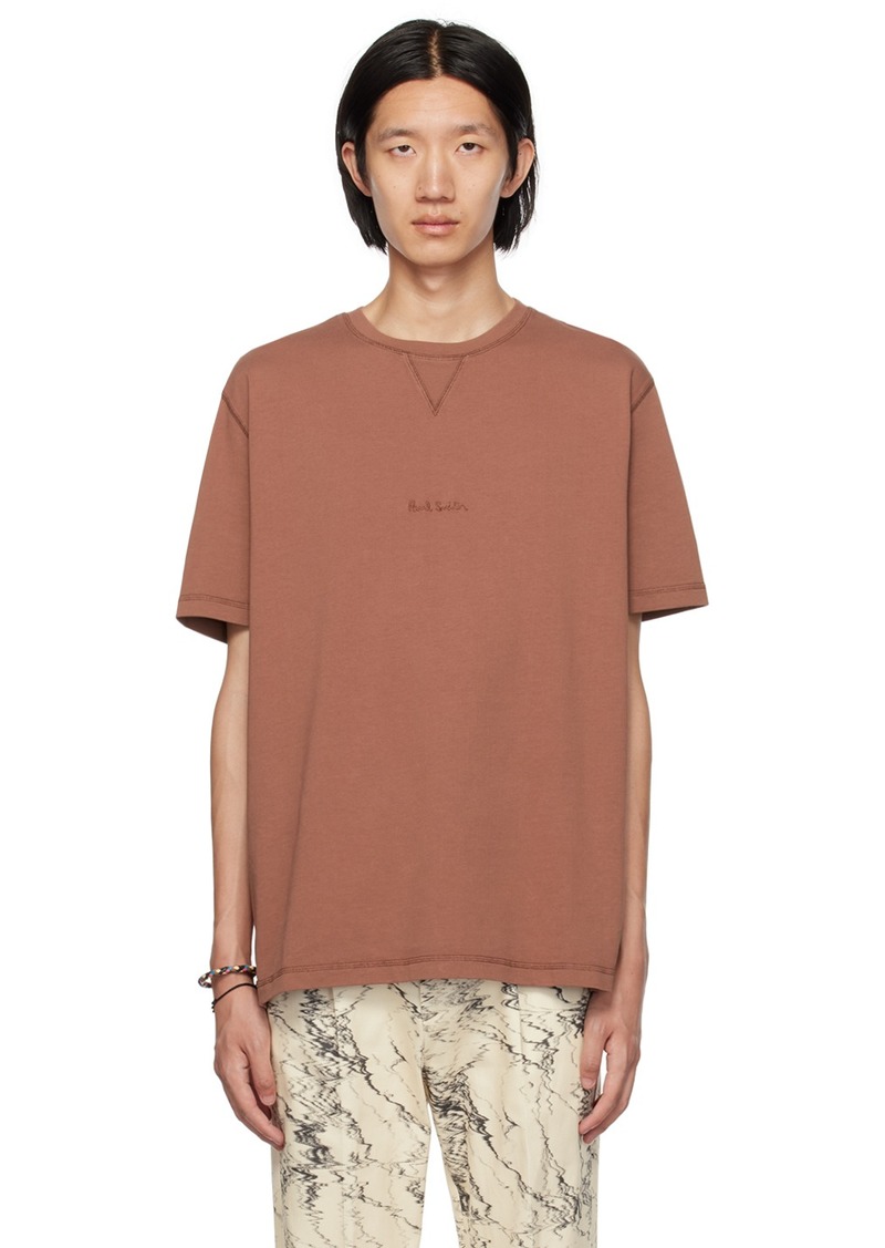 Paul Smith Purple Embroidered T-Shirt