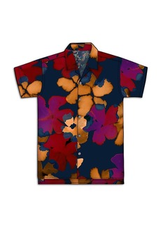 Paul Smith Regular Fit Short Sleeve Printed Button Front Shirt