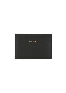 PAUL SMITH Signature Stripe leather credit card case