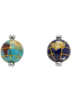Paul Smith Silver & Blue Globe Cuff Links
