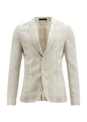 Paul Smith Single-breasted faded-check suit jacket