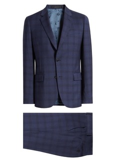 Paul Smith Tailored Fit Check Stretch Cotton Suit