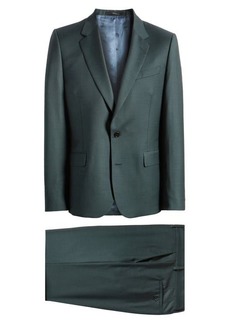 Paul Smith Tailored Fit Solid Green Wool Suit