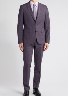 Paul Smith Tailored Fit Stripe Stretch Cotton Suit