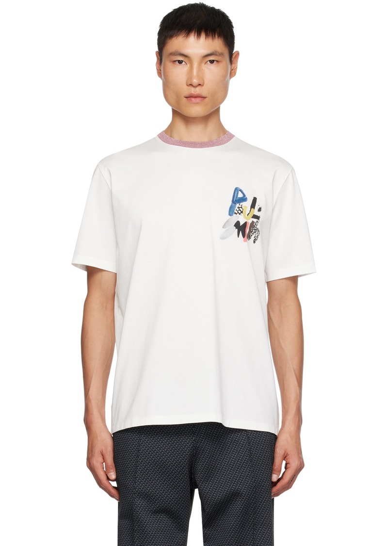 Paul Smith White Graphic T-shirt