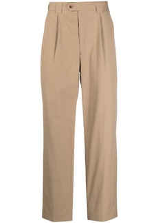 Paul Smith pleat-detail cotton straight-leg trousers