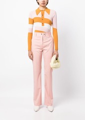 Paul Smith pressed-crease high-waisted trousers