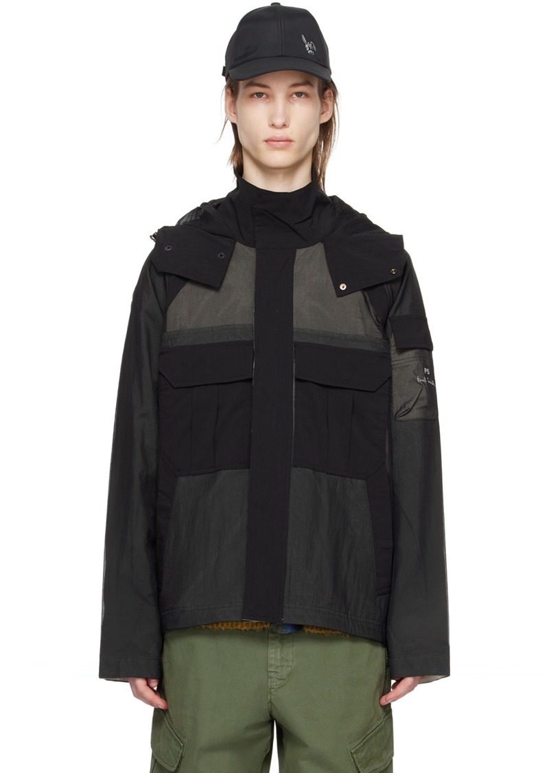PS by Paul Smith Black Hooded Jacket