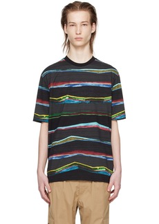 PS by Paul Smith Black Plains Stripe T-Shirt