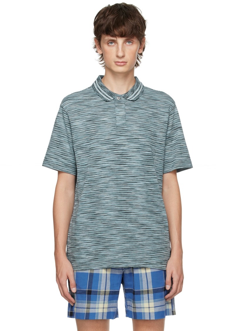 PS by Paul Smith Blue Striped Polo