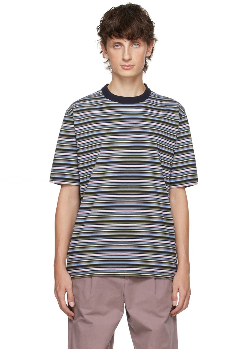 PS by Paul Smith Blue Striped T-Shirt