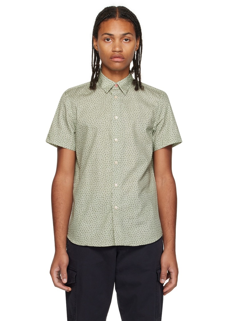 PS by Paul Smith Green Floral Shirt