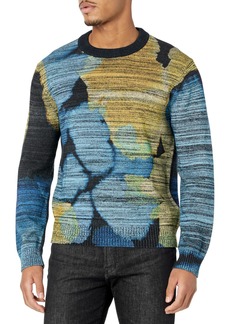 PS by Paul Smith Men's Floral Creck Neck Sweater