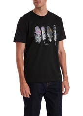 PS by Paul Smith Men's Regular Fit Feathers T-Shirt