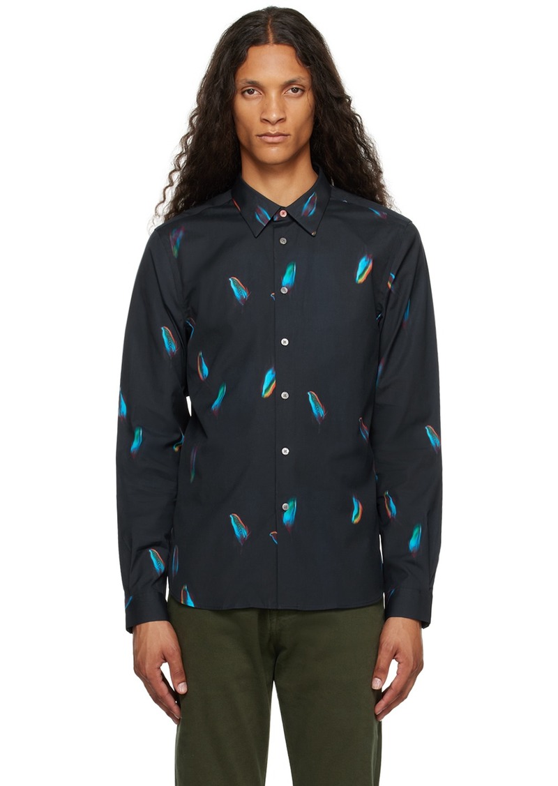 PS by Paul Smith Navy Falling Feather Shirt