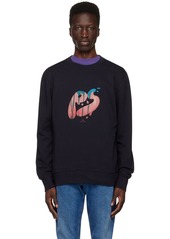 PS by Paul Smith Navy Printed Sweatshirt