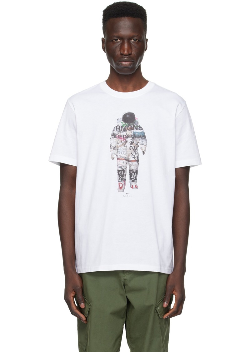 PS by Paul Smith White 'Astronaut' T-Shirt