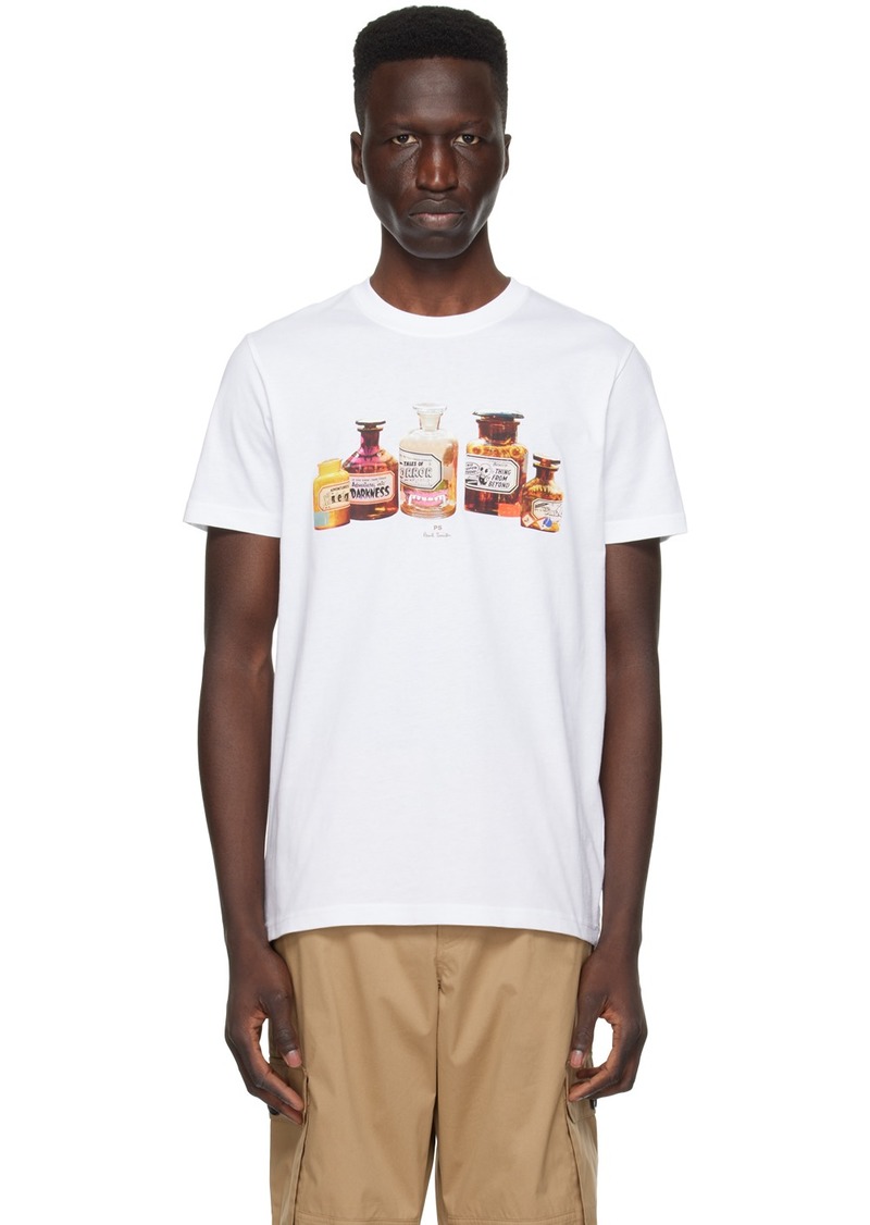 PS by Paul Smith White Bottles T-Shirt