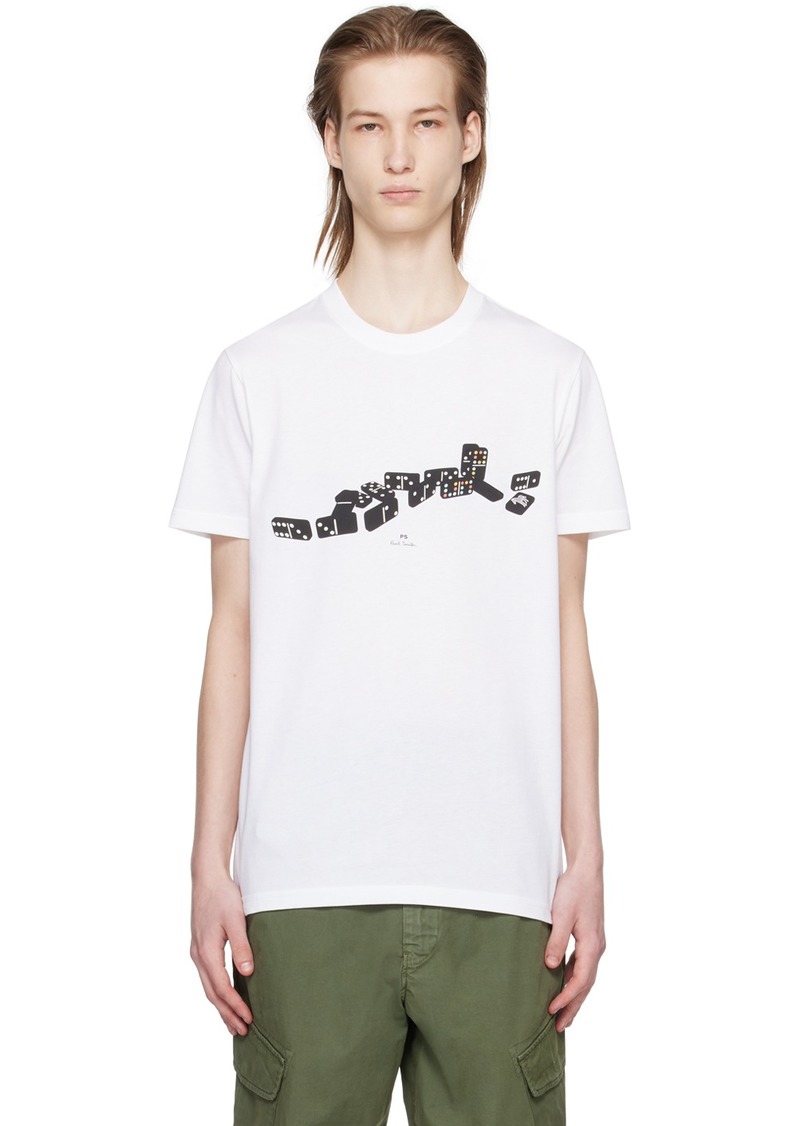 PS by Paul Smith White Domino T-Shirt
