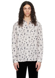 PS by Paul Smith White Printed Shirt