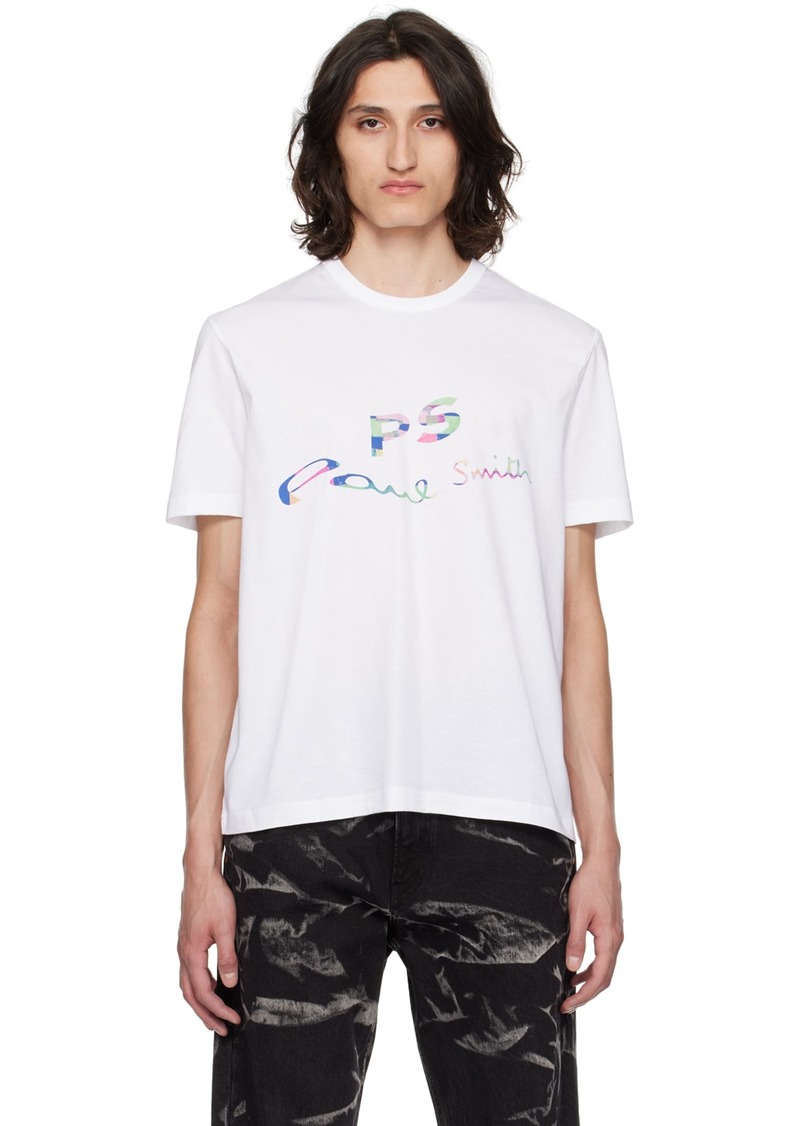 PS by Paul Smith White Wave T-Shirt