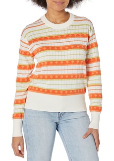 PS by Paul Smith Womens Knitted Sweater Crew Neck Off White