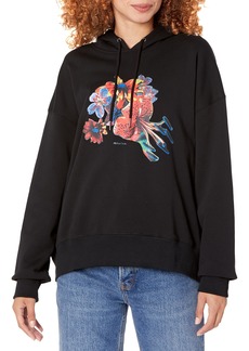 PS by Paul Smith WOMENS WINTER HAWAIIAN HOODIE BLACK