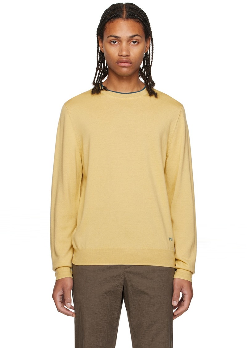 PS by Paul Smith Yellow Embroidered Sweater