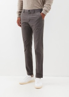 Ps Paul Smith - Flat-front Organic Cotton-blend Chino Trousers - Mens - Brown - 34 UK/US