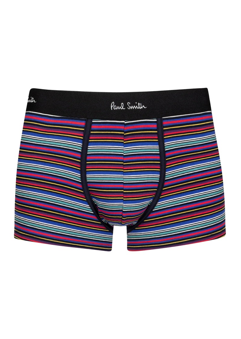 PS Paul Smith Men's Charlie Stripe' Organic-Cotton Low-Rise Boxer Briefs