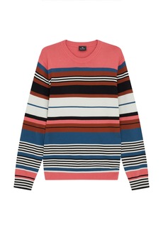 PS Paul Smith Men's Merino Wool Stripe Sweater