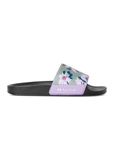 Ps Paul Smith Men's Nyro Floral Print Slip On Slide Sandals
