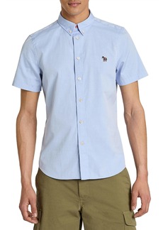 PS Paul Smith Mens SS Casual FIT Shirt Zeb Badge