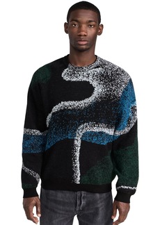 PS by Paul Smith Men's Swirl Creck Neck Sweater