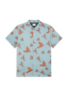 Ps Paul Smith Printed Regular Fit Button Down Shirt