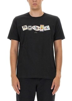 PS PAUL SMITH T-SHIRT WITH PRINT