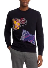 Ps Paul Smith Embroidered Graphic Crewneck Sweatshirt